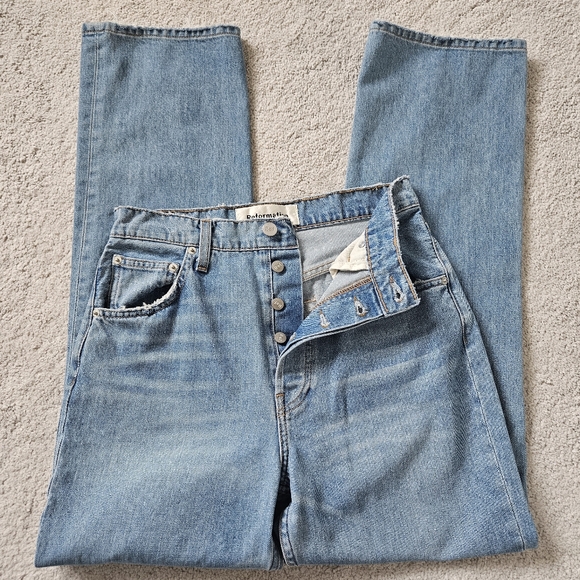 Reformation Denim - Reformation | Cynthia High Relaxed Jean Aegean Wash Denim Womens 27